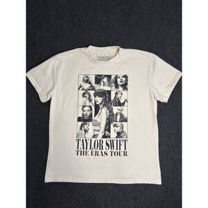 Official Taylor Swift Eras Tour T-Shirt - Unisex Size M - Beige